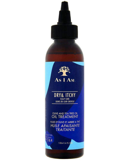 As I Am Dry & Itchy Scalp Care Olive & Tea Tree Oil Oil Treatment - Beautiful Black Hair