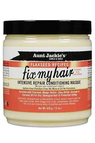 Aunt Jackie's Flaxseed Recipes "Fix My Hair" Repair Masque - Beautiful Black Hair