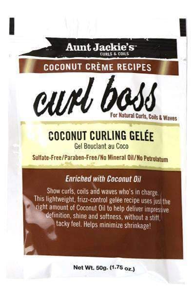 Aunt Jackie's Coconut Curl Boss Curling Gelee Packette - Beautiful Black Hair
