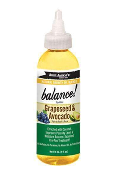 Aunt Jackie's "Balance" Grape Seed & Avocado Growth Oil - Beautiful Black Hair