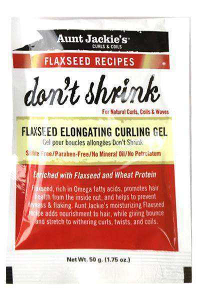 Aunt Jackie's "Don't Shrink" Flaxseed Elongating Curl Gel Packette - Beautiful Black Hair