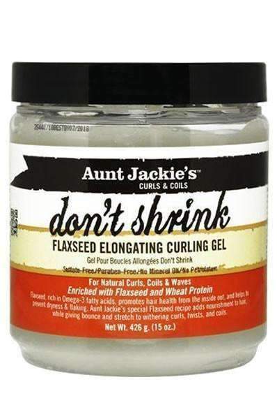 Aunt Jackie's "Don't Shrink" Flaxseed Elongating Curl Gel 15oz - Beautiful Black Hair
