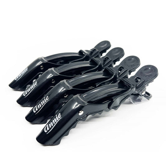 Annie Crocodile Clips Black #3238