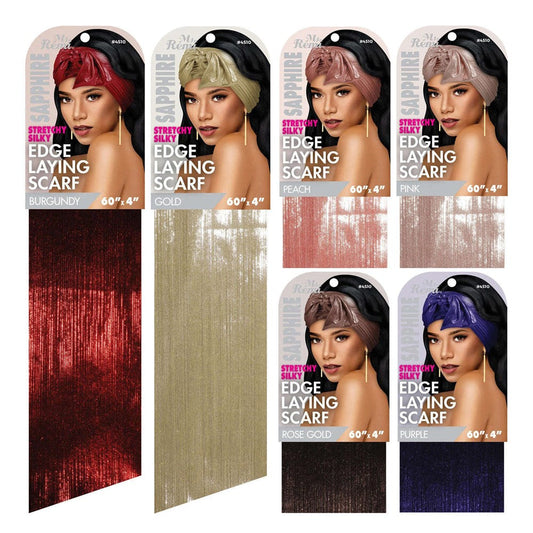 Ms. Remi Sapphire Stretchy Edge Laying Scarf Assorted #4510