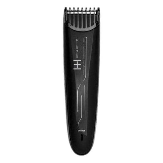 Hot & Hotter Built-In Adjustable Guide Rechargeable Clipper Black #5795
