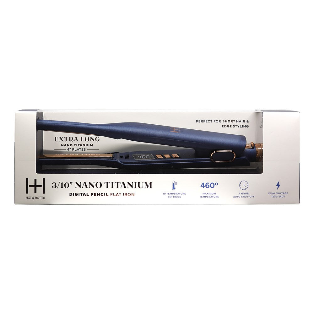 Hot & Hotter Nano Titanium Digital Pencil Flat Iron #5938