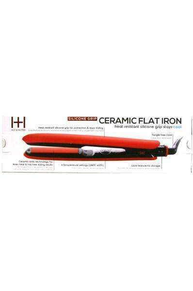 Annie Silicone Grip Ceramic Flat Iron #5949