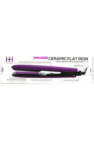 Annie Silicone Grip Ceramic Flat Iron #5950