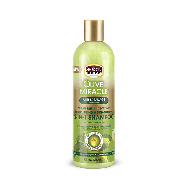 African Pride Olive Miracle 2-in-1 Shampoo & Conditioner - Beautiful Black Hair