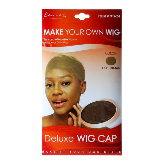 Deluxe Wig Cap 2pcs - Light Brown