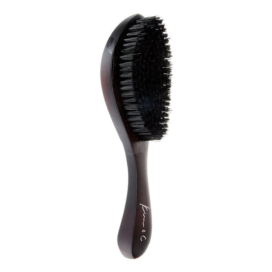 Premium Curved Boar Wave Brush - Hard