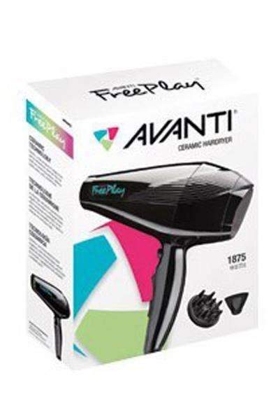 Avanti Free Play Ceramic Hairdryer 1875W - Beautiful Black Hair