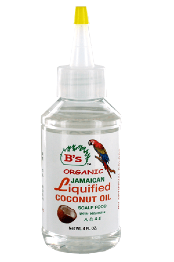 B's Organic Jamaican Liquified Coconut Oil Scalp Food - Beautiful Black Hair