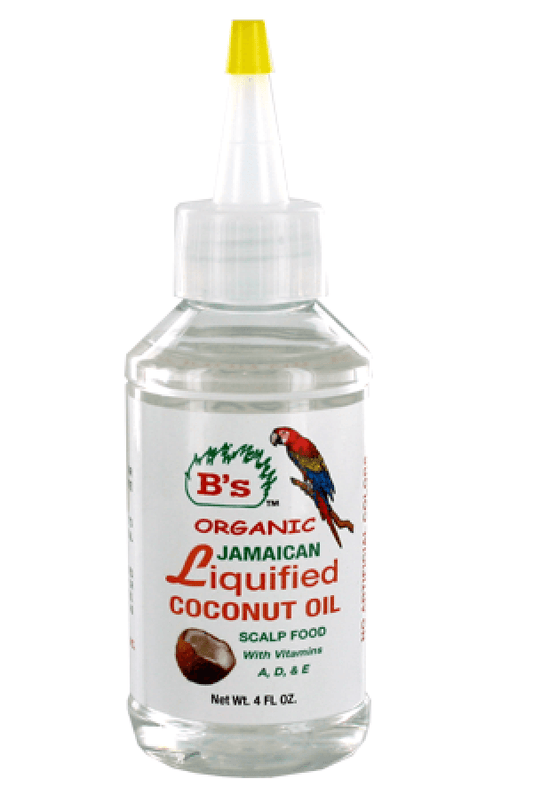 B's Organic Jamaican Liquified Coconut Oil Scalp Food - Beautiful Black Hair