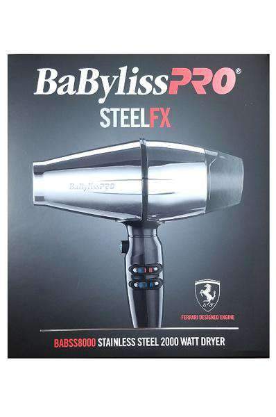 BaByliss Pro SteelFX Stainless Steel Dryer - Beautiful Black Hair