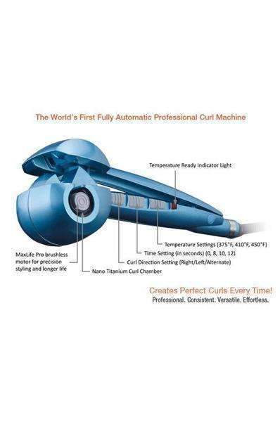 BaByliss Pro MiraCurl SteamTech Nano Titanium - Beautiful Black Hair
