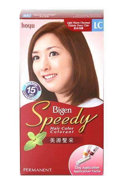 Bigen Speedy Hair Color - Light Warm Chestnut (LC) - Beautiful Black Hair