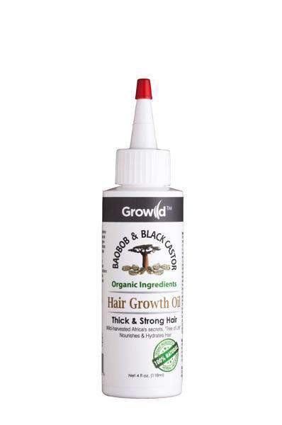 Growild Baobob & Black Castor Hair Growth Oil - Beautiful Black Hair