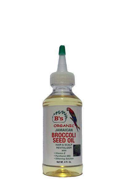 B's Organic Broccoli Seed Oil Hair & Scalp Revitalizer - Beautiful Black Hair