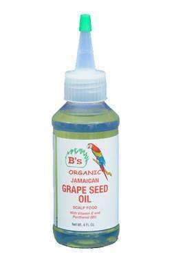 B's Organic Jamaican Grape Seed Oil Scalp Food - Beautiful Black Hair