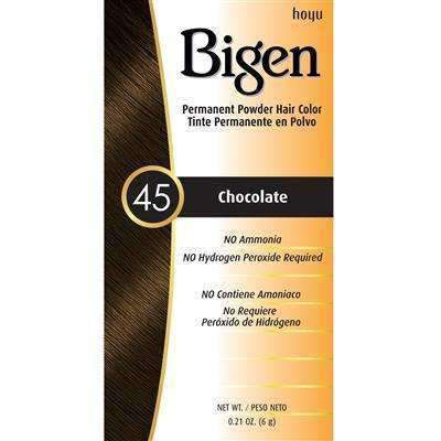 Bigen Permanent Powder Hair Color - 45 Chocolate - Beautiful Black Hair