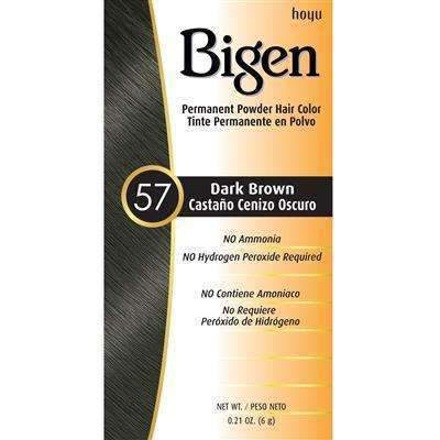 Bigen Permanent Powder Hair Color - 57 Dark Brown - Beautiful Black Hair