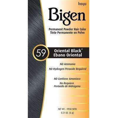 Bigen Permanent Powder Hair Color - 59 Oriental Black - Beautiful Black Hair