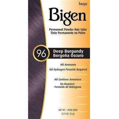 Bigen Permanent Powder Hair Color - 96 Deep Burgundy - Beautiful Black Hair