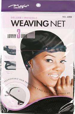Magic Collection Deluxe Weaving Net w/ Adjustable Band #2269 - Beautiful Black Hair