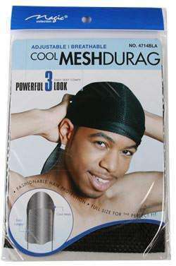 Magic Collection Cool Mesh Du Rag - Black - Beautiful Black Hair