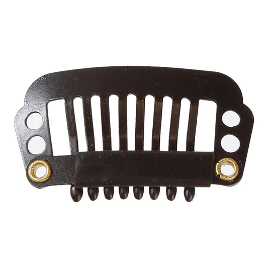 Magic Collection 12pcs Snap Comb Wig Clips - Small Black