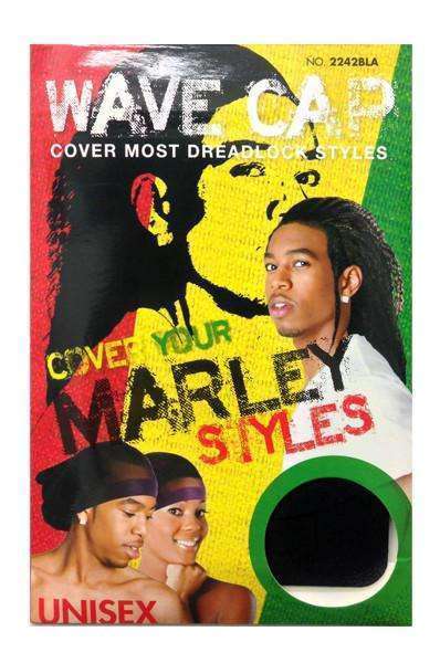 Magic Collection Marley Styles Unisex Wave Cap #2242 Black - Beautiful Black Hair