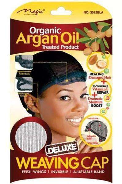 Magic Collection Organic Argan Oil Weaving Cap Adjustable #3012BLA Black - Beautiful Black Hair