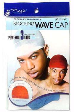 Magic Collection Stocking Wave Cap #1515AST - Beautiful Black Hair