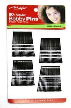 Magic Collection Black Bobby Pins #916 - Beautiful Black Hair