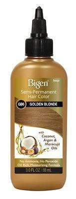 Bigen Semi Permanent Hair Color - GB6 Golden Blonde - Beautiful Black Hair