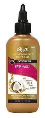 Bigen Vivid Shades Semi Permanent Hair Color - PP4 Passion Pink - Beautiful Black Hair