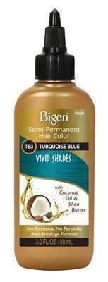 Bigen Vivid Shades Semi Permanent Color -TB3 Turquoise Blue - Beautiful Black Hair