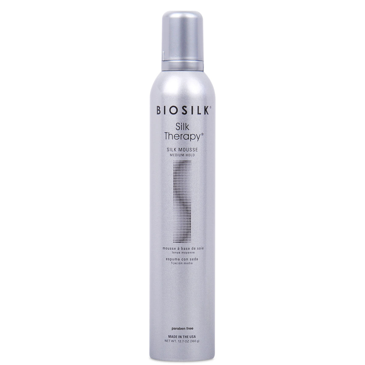 BioSilk Silk Therapy Silk Mousse - Medium Hold - Beautiful Black Hair
