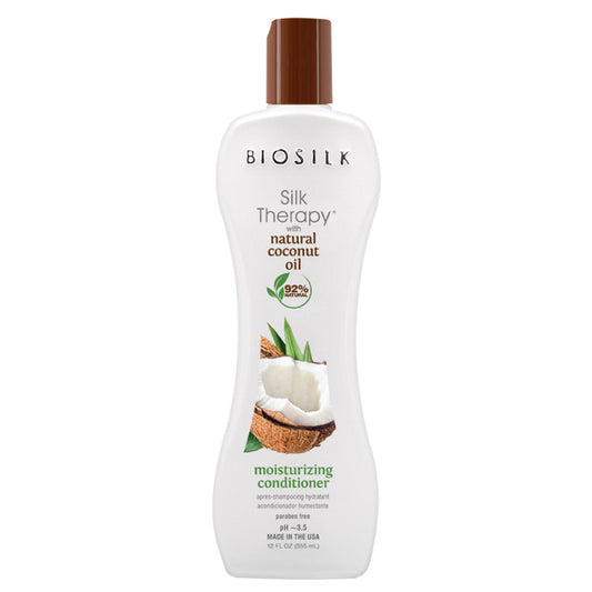 BioSilk Silk Therapy w/ Natural Coconut Oil Moisturizing Conditioner