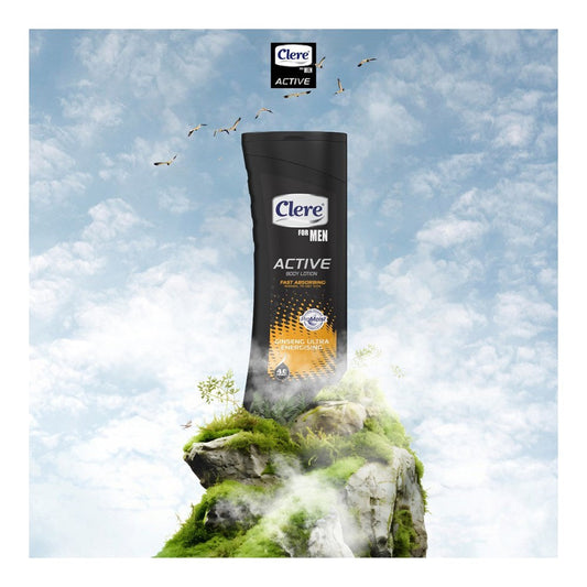 Clere For Men Active Body Lotion - Ginseng Ultra Energising