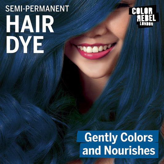 Color Rebel London Semi-Permanent Conditioning Hair Toner - Be Blue