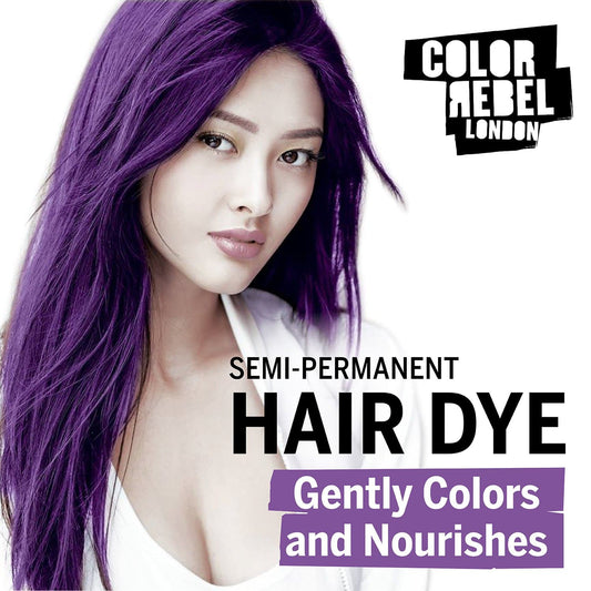 Color Rebel London Semi-Permanent Conditioning Hair Toner - Be Purple