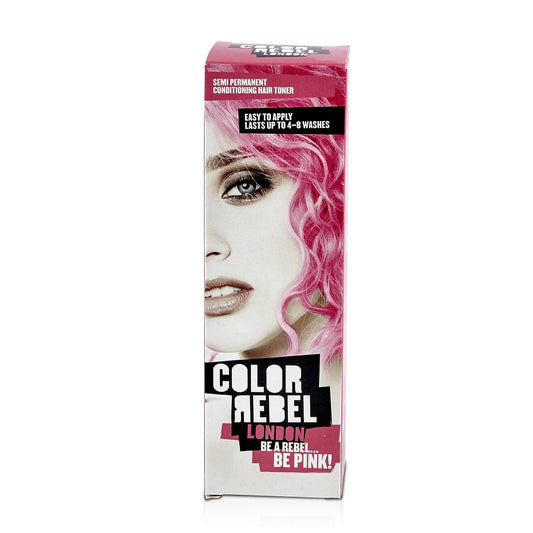 Color Rebel London Semi-Permanent Conditioning Hair Toner - Be Pink - Beautiful Black Hair