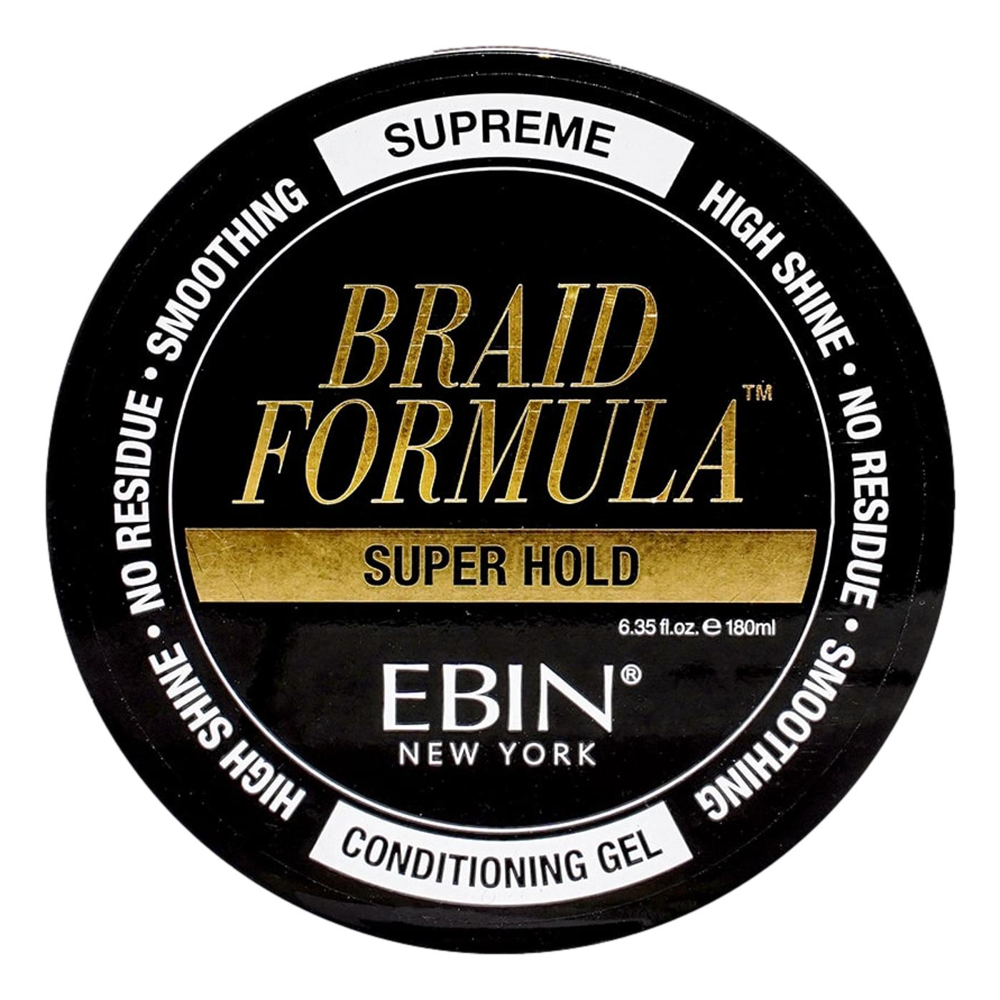 EBIN Lock n' Pomade Braid Formula Conditioning Gel - Super Hold 6.35oz