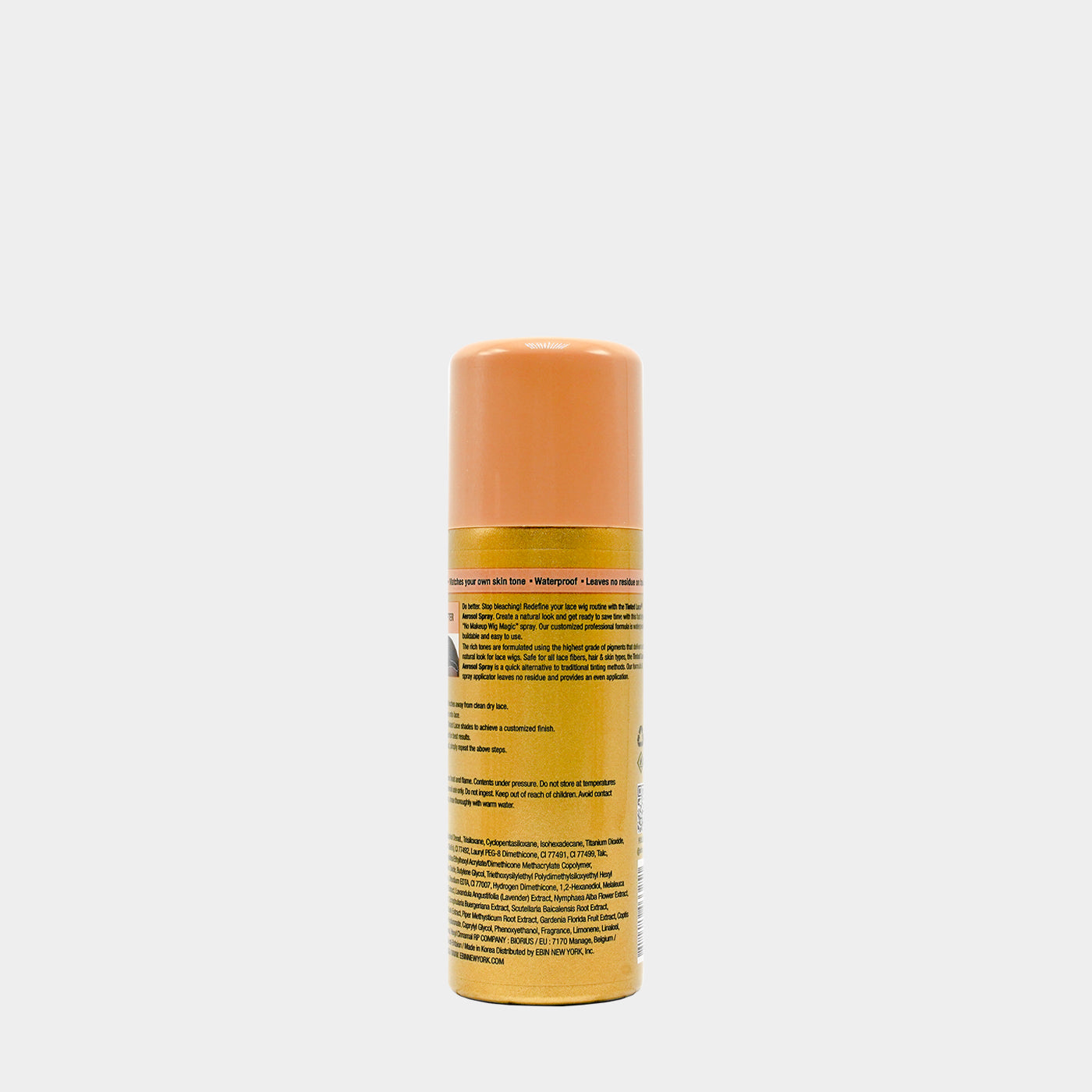 EBIN Tinted Lace Aerosol Spray - Light Warm Brown
