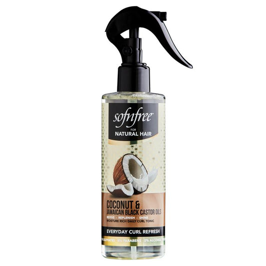 Sofn'free For Natural Coconut & Jamaican Black Castor Oils Everyday Curl Refresh - Beautiful Black Hair