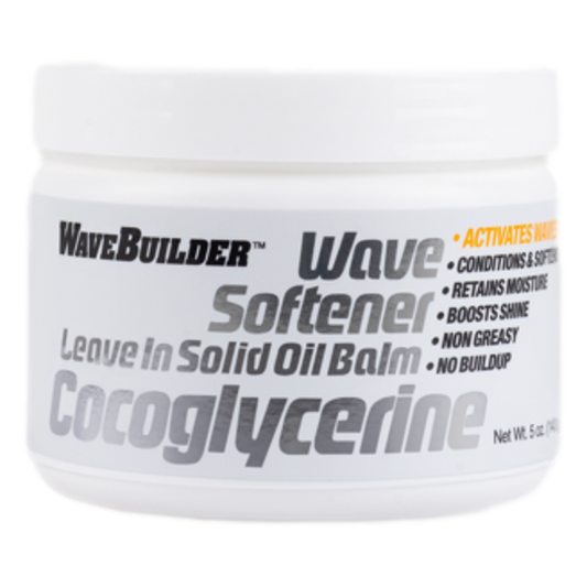 WaveBuilder Wave Softener Leave In Solid Oil Balm Cocoglycerine - Beautiful Black Hair