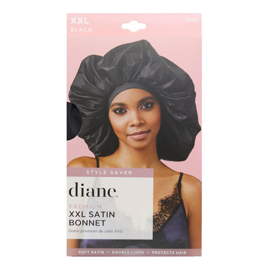 Diane Premium XXL Satin Bonnet - Black