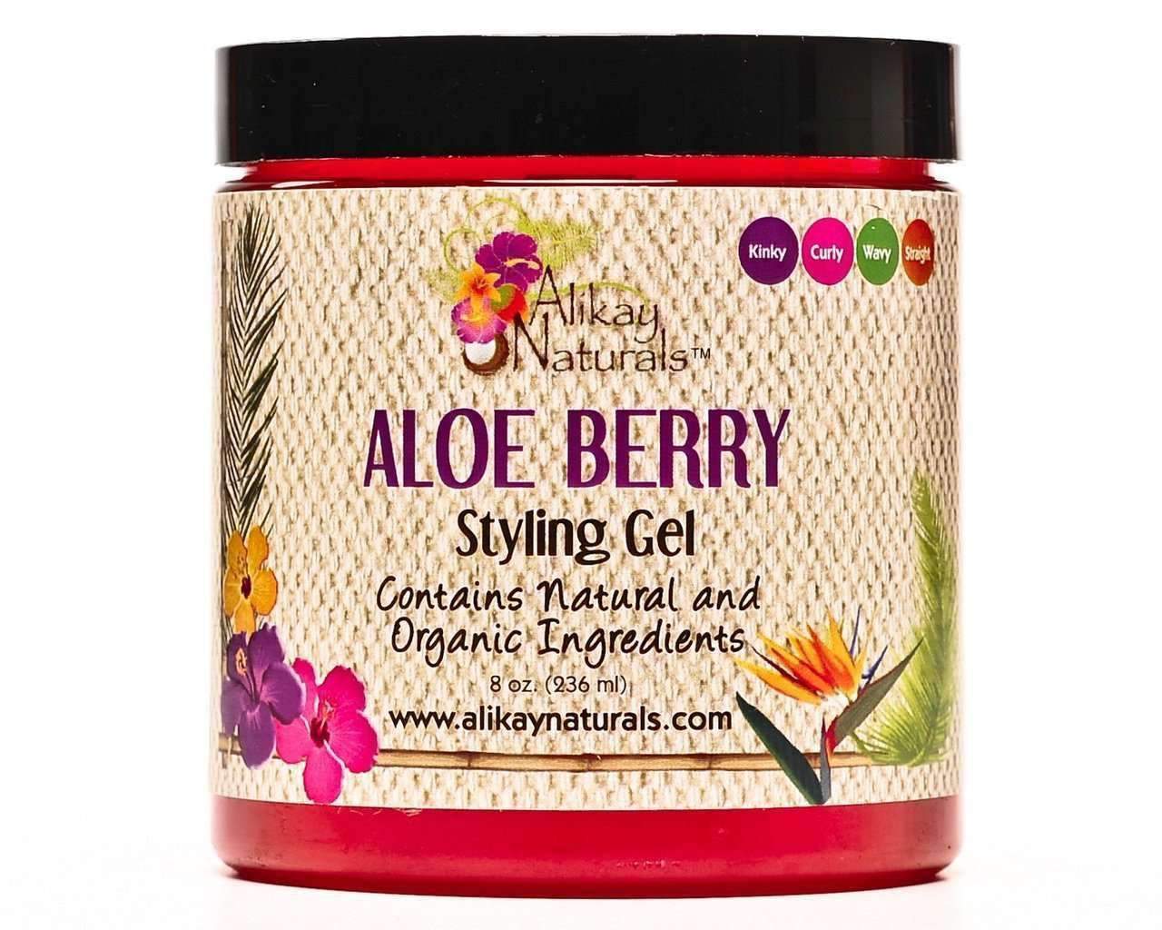 Alikay Naturals Aloe Berry Styling Gel 8oz - Beautiful Black Hair